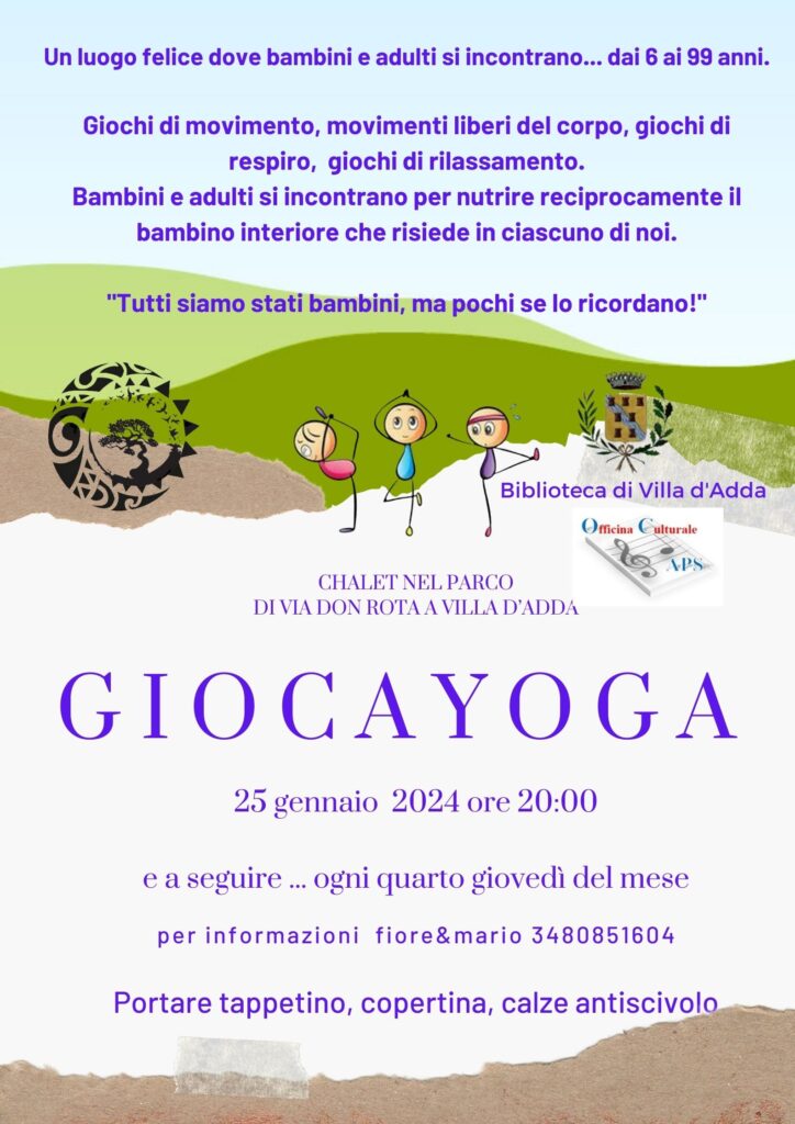 volantino GiocoYoga